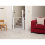 Safety 1st Secure Tech Simply Close Metal Gate White Pressure Fit Child Safety Barrier for Stairs and Doorways Fits 73cm to 80cm - Like New