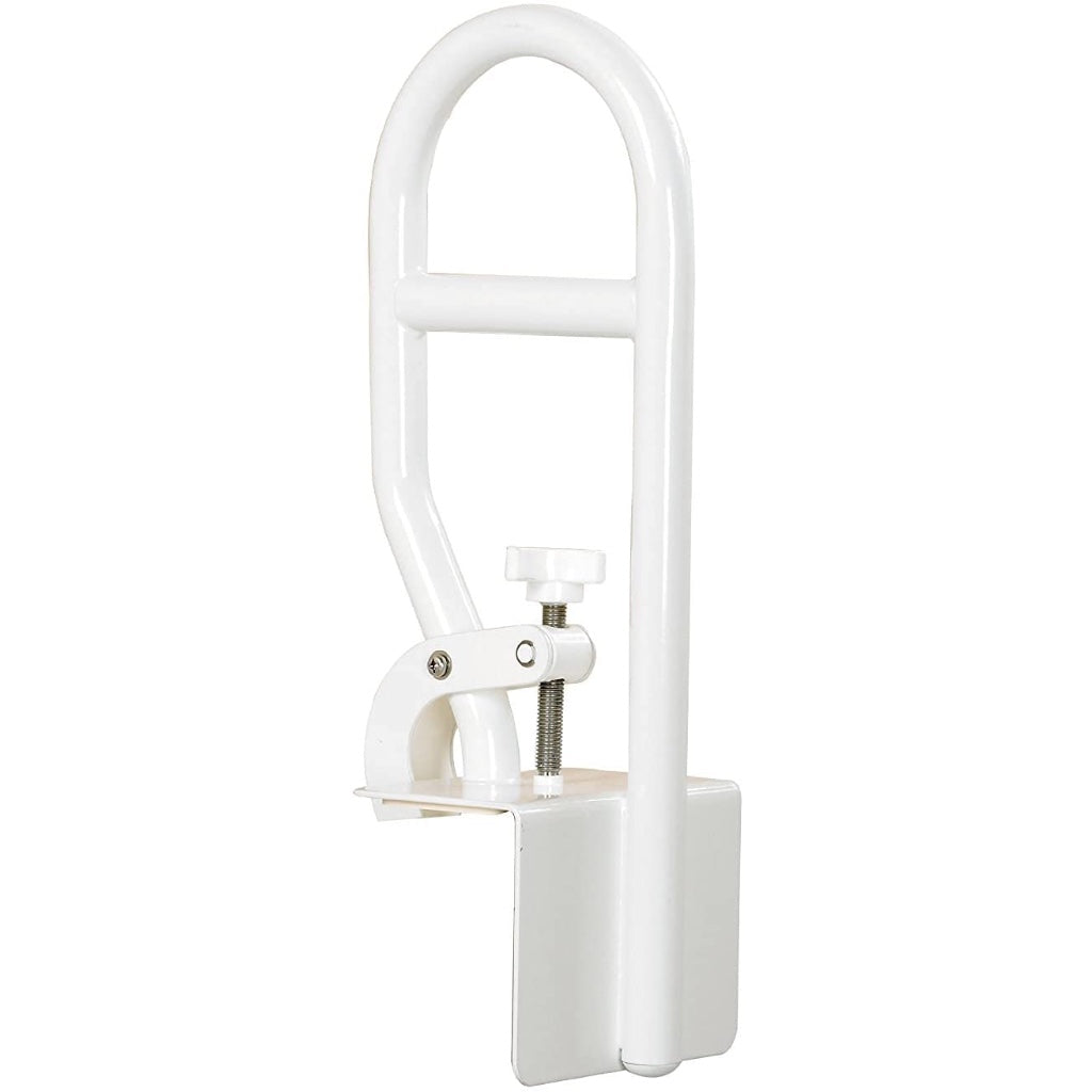 Homecraft Steel Grab Bar Safety Rail Mobility Aid for Bathroom and Shower Support for Elderly and Disabled Indoor and Outdoor White 30cm - Damaged Box