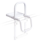 Homecraft Steel Grab Bar Safety Rail Mobility Aid for Bathroom and Shower Support for Elderly and Disabled Indoor and Outdoor White 30cm - Damaged Box