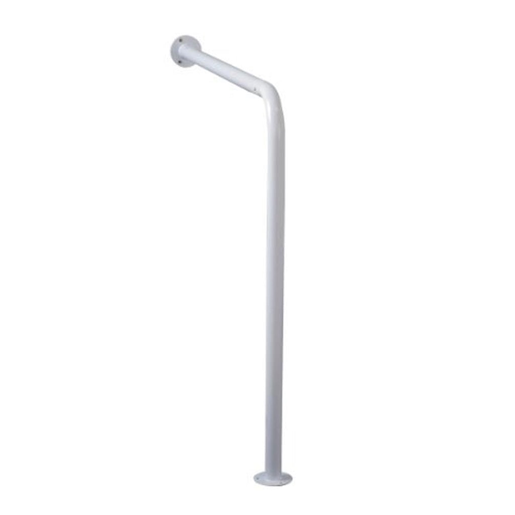 Homecraft Steel Grab Bar Safety Rail Mobility Aid for Bathroom and Shower Support for Elderly and Disabled Indoor and Outdoor White 30cm - Damaged Box