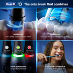 Oral-B iO9 Electric Toothbrush Rose Quartz - App Connected Rechargeable Handle with 3 Brush Heads Travel Case and 2 Pin UK Plug 7 Modes - Very Good