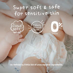 Pura Baby Nappies Size 3 156 Pack 4-9kg Bulk Box Hypoallergenic Sensitive Skin Disposable Diapers 12 Hour Leak Protection Toxin-Free - Damaged Box