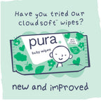 Pura Baby Nappies Size 3 156 Pack 4-9kg Bulk Box Hypoallergenic Sensitive Skin Disposable Diapers 12 Hour Leak Protection Toxin-Free - Damaged Box