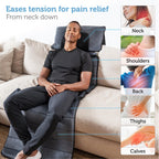 Comfier Full Body Massage Mat with Heat, Shiatsu Neck Massage Pillow, 10 Vibrating Motors and 4 Heating Pads for Back Pain Relief and - Like New