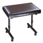 Drive Devilbiss Adjustable Footstool, Beige Chenille Fabric Beige Chenille Fabric / Black Frame - Damaged Box
