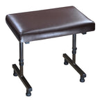 Drive Devilbiss Adjustable Footstool, Beige Chenille Fabric Beige Chenille Fabric / Black Frame - Damaged Box