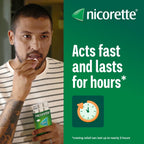 Nicorette Fruitfusion Nicotine Gum 4mg 105 Pieces - Fruit Flavour Stop Smoking and Vaping Aid - Cravings Relief Gum - Damaged Box - BBE 08/2028
