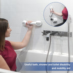 Newthinking Suction Grab Rail for Bathroom and Shower Safety Handle with Suction Cup Portable Mobility Aid Support for Elderly and Disabled - Like New
