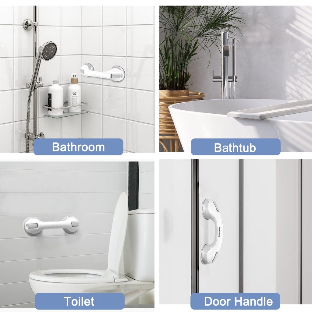 Newthinking Suction Grab Rail for Bathroom and Shower Safety Handle with Suction Cup Portable Mobility Aid Support for Elderly and Disabled - Like New