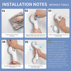 Newthinking Suction Grab Rail for Bathroom and Shower Safety Handle with Suction Cup Portable Mobility Aid Support for Elderly and Disabled - Like New