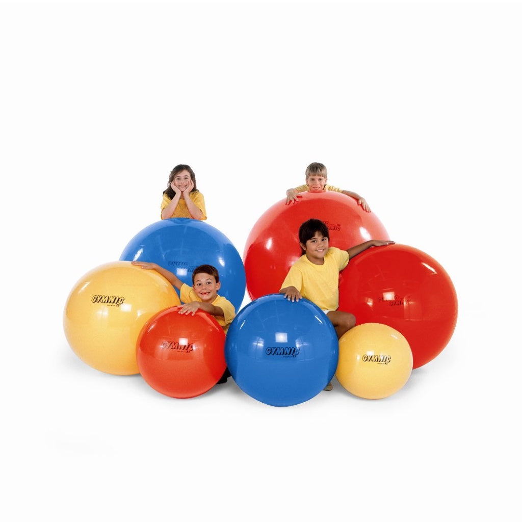 NRS Healthcare Gym Ball 45cm 17.5 Inch Diameter Anti Burst Fitness Yoga Swiss Ball for Exercise and Rehabilitation Yellow - Like New