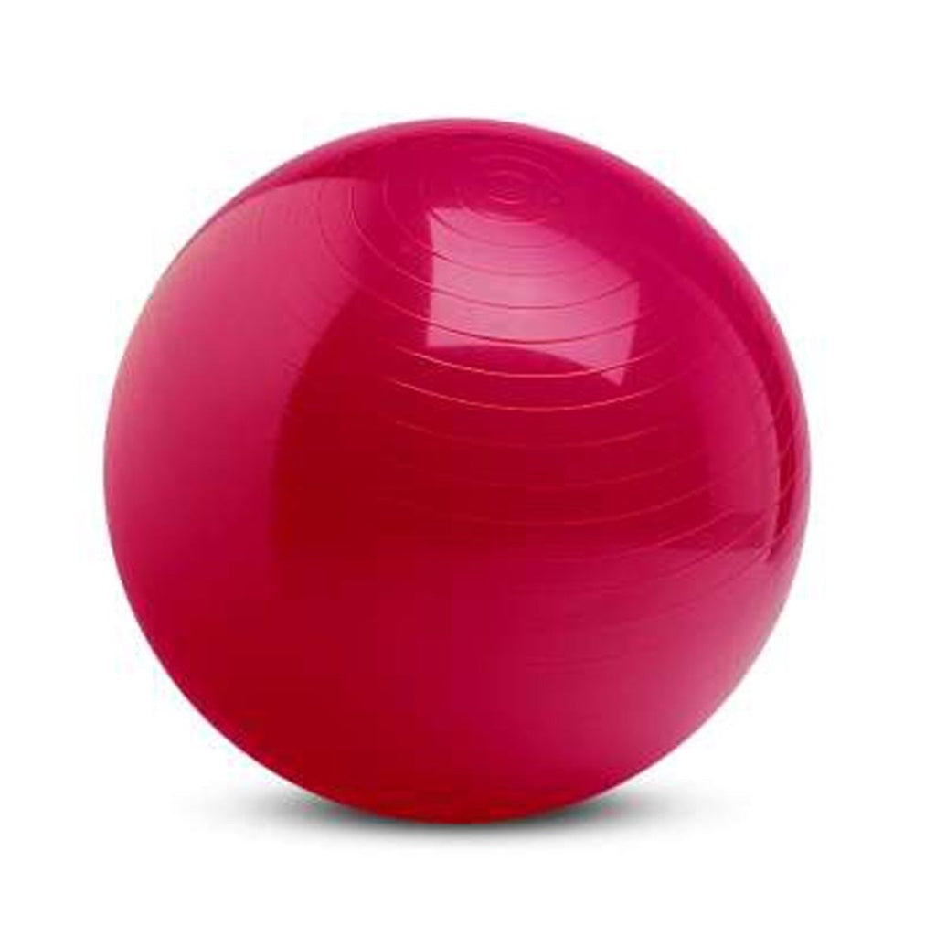 NRS Healthcare Gym Ball 45cm 17.5 Inch Diameter Anti Burst Fitness Yoga Swiss Ball for Exercise and Rehabilitation Yellow - Like New
