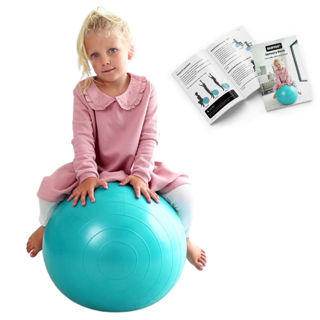 NRS Healthcare Gym Ball 45cm 17.5 Inch Diameter Anti Burst Fitness Yoga Swiss Ball for Exercise and Rehabilitation Yellow - Like New