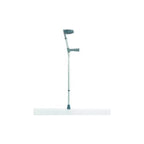 NRS Healthcare Double Adjustable Crutches with Plastic Handle Medium Pair Lightweight Walking Aids for Mobility Support and Recovery - Very Good