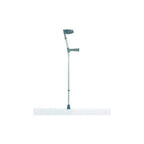 NRS Healthcare Double Adjustable Crutches with Plastic Handle Medium Pair Lightweight Walking Aids for Mobility Support and Recovery - Very Good