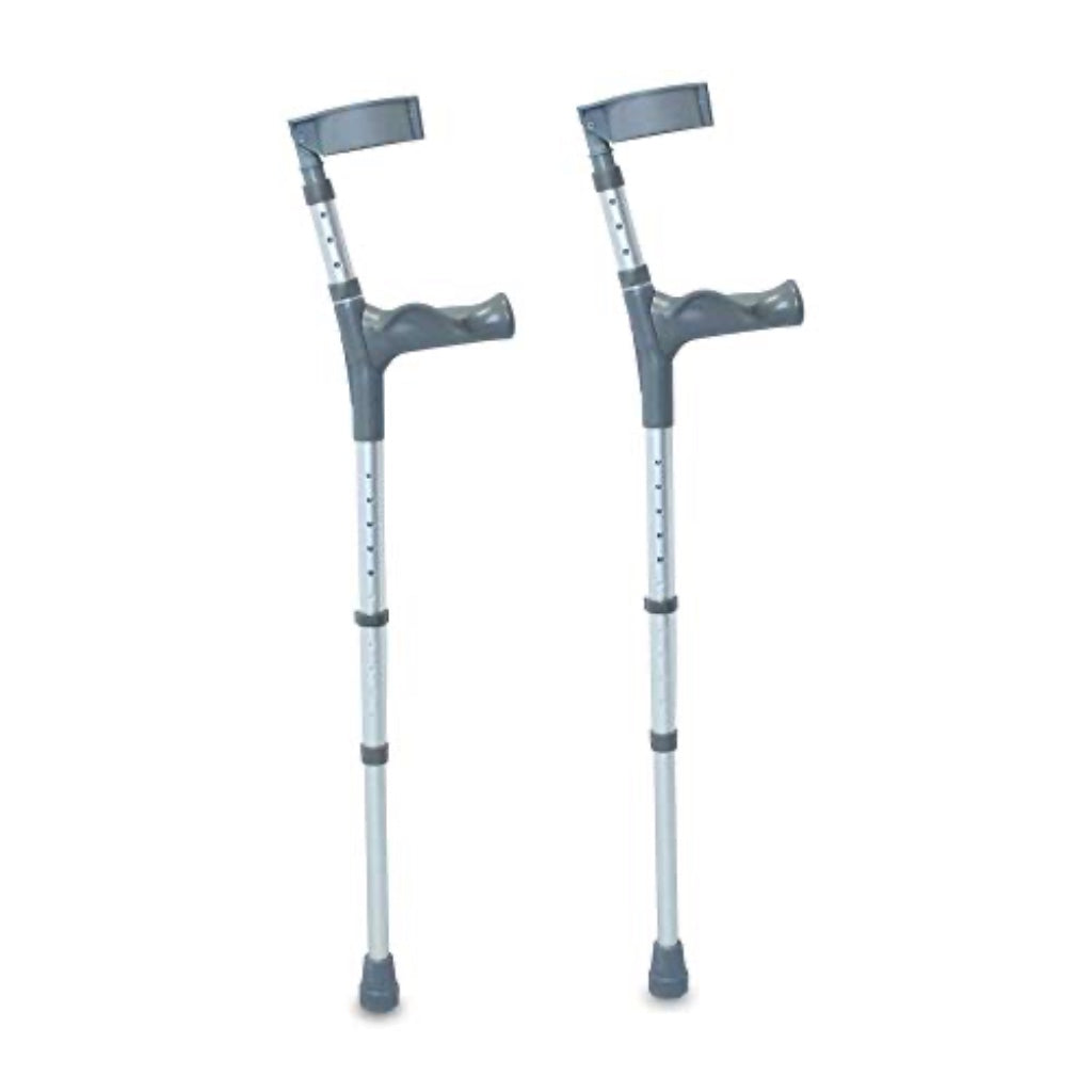 NRS Healthcare Double Adjustable Crutches with Comfy Handle Regular Height Pair Lightweight Ergonomic Mobility Support Aids B07L953SRS - Damaged Box