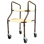 NRS Healthcare M03792 Home Helper Trolley Standard Adjustable Height Mobility Kitchen Trolley with Trays and Braked Rear Wheels - Very Good