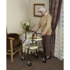 NRS Healthcare M03792 Home Helper Trolley Standard Adjustable Height Mobility Kitchen Trolley with Trays and Braked Rear Wheels - Very Good