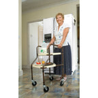 NRS Healthcare M03792 Home Helper Trolley Standard Adjustable Height Mobility Kitchen Trolley with Trays and Braked Rear Wheels - Very Good