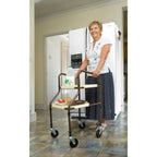 NRS Healthcare M03792 Home Helper Trolley Standard Adjustable Height Mobility Kitchen Trolley with Trays and Braked Rear Wheels - Very Good