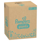 Pampers Baby-Dry Nappy Pants Size 8 117 Pack Monthly Box 17kg Plus 360 Fit Pull On Diapers with Stop and Protect Pocket - Damaged Box