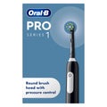 Oral-B Pro 1 Electric Toothbrush Black - Rechargeable Toothbrush with Pressure Sensor and 3D Cleaning - UK 2 Pin Plug - 1 Brush Head - Damaged Box