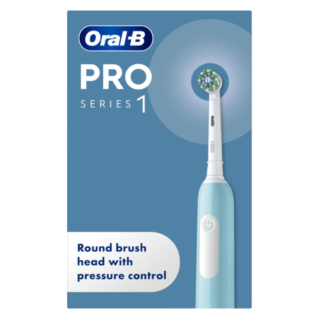 Oral-B Pro 1 Electric Toothbrush Black - Rechargeable Toothbrush with Pressure Sensor and 3D Cleaning - UK 2 Pin Plug - 1 Brush Head - Damaged Box