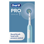 Oral-B Pro 1 Electric Toothbrush Black - Rechargeable Toothbrush with Pressure Sensor and 3D Cleaning - UK 2 Pin Plug - 1 Brush Head - Damaged Box