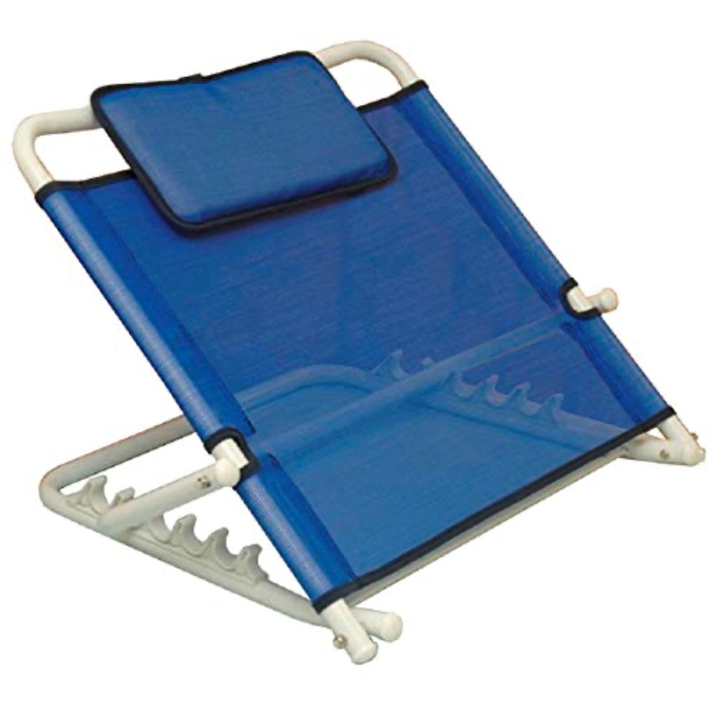 NRS Healthcare L98229 Adjustable Angle Back Rest Blue Bed Support for Sitting Up in Bed Reading and Eating Pack of 1 - Very Good