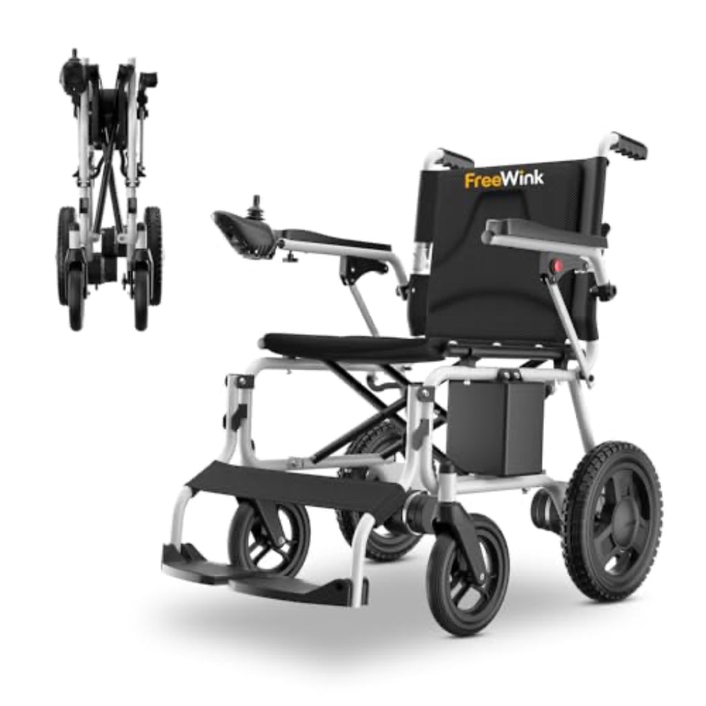 NRS Healthcare Aluminium Lightweight Replacement Coopers Walking Frame Wheels - Pair of Mobility Aid Spare Parts - Grey Rubber Wheels - Very Good