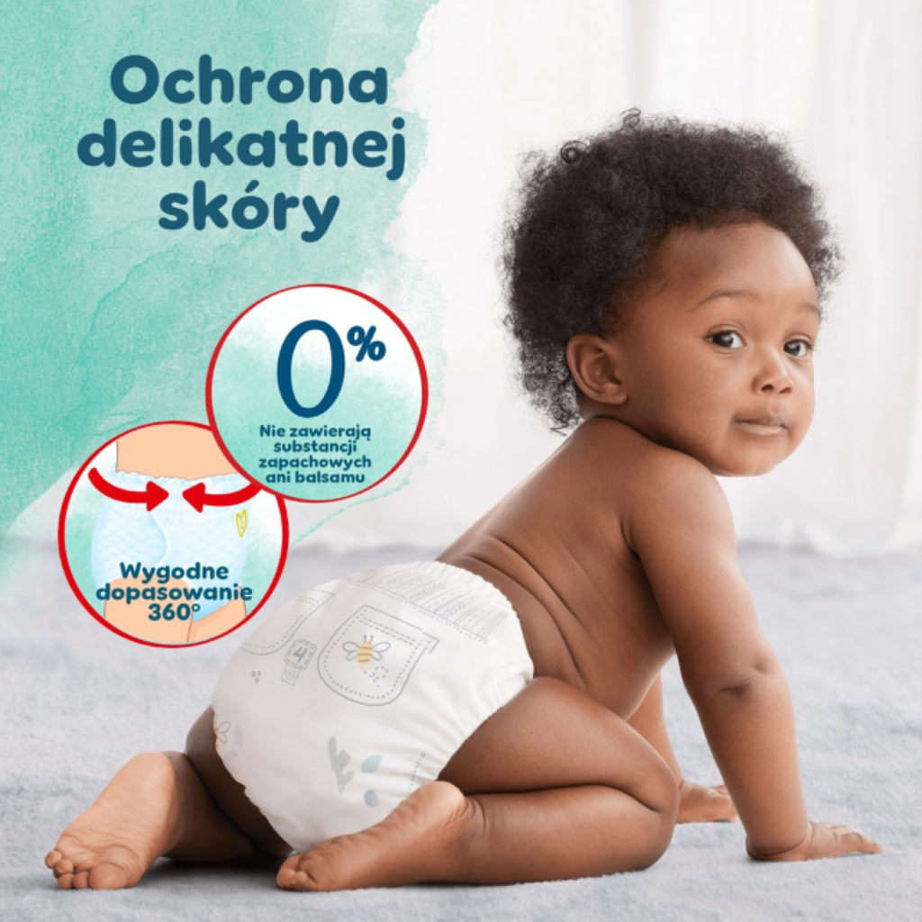 Pampers Harmonie Nappy Pants Size 5 Monthly Pack 144 Nappies 12kg-17kg Pull Ons Baby Diapers Hypoallergenic Gentle Skin Protection