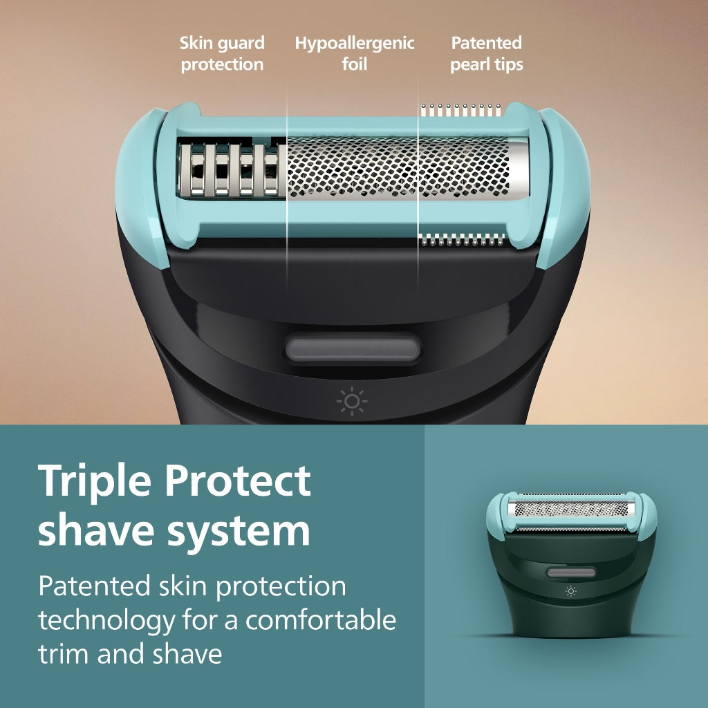 Philips Bodygroom Series 7000 Showerproof Body Hair Trimmer and Shaver for Men with 2D Contour Following Head and Case Model BG7485/30 - Very Good