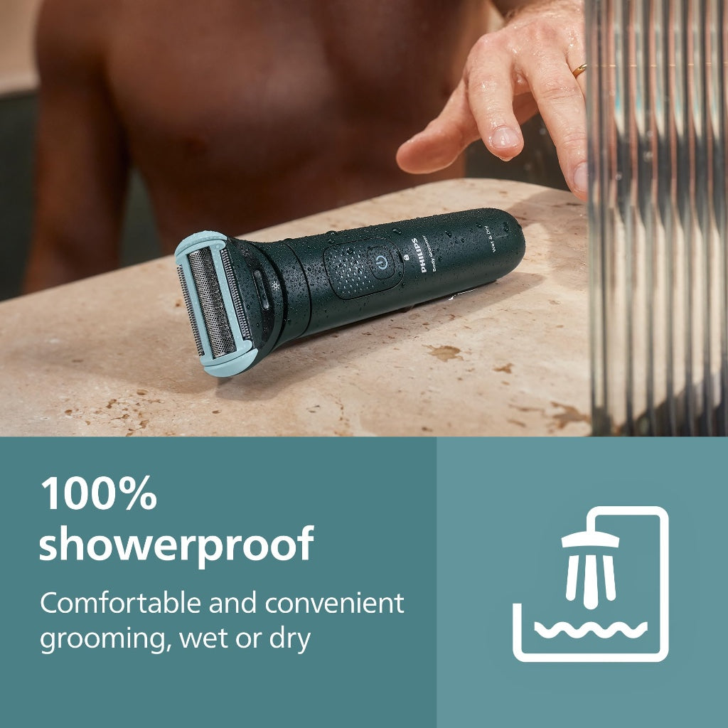 Philips Bodygroom Series 7000 Showerproof Body Hair Trimmer and Shaver for Men with 2D Contour Following Head and Case Model BG7485/30 - Very Good