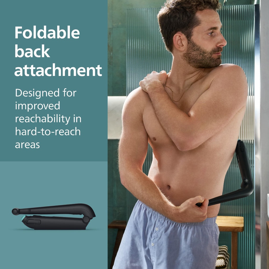 Philips Bodygroom Series 7000 Showerproof Body Hair Trimmer and Shaver for Men with 2D Contour Following Head and Case Model BG7485/30 - Very Good
