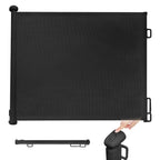 Rainberg Retractable Baby and Pet Stair Gate 150cm Wide x 80cm Tall Mesh Safety Gate for Doorways Hallways and Kitchen One Hand Operation - Like New