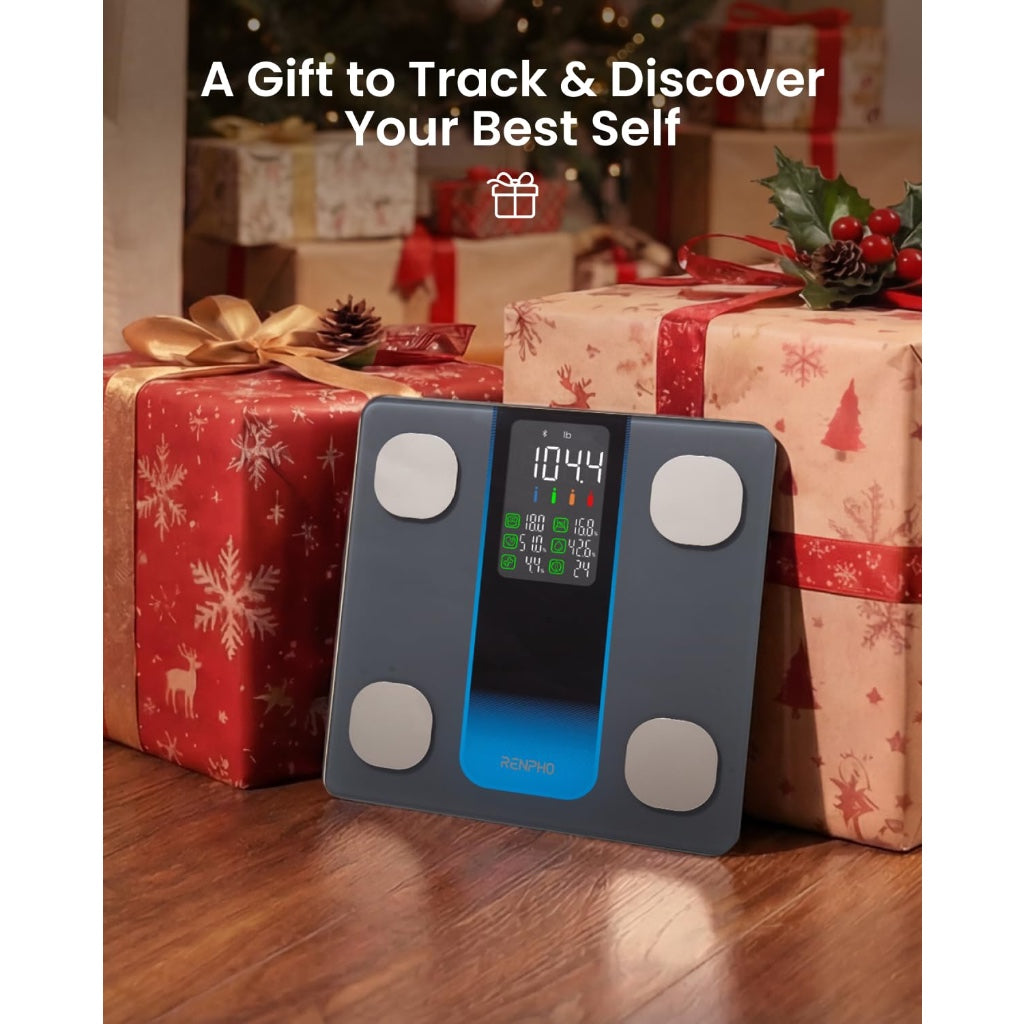 Renpho Elis 2XL Smart Body Weight Scales Bluetooth Digital Bathroom Scale 7-in-1 Large Display BMI Fat Fitness Tracker 500lb Capacity 11.8in - Like New