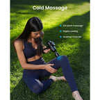 Renpho Active Thermacool 2 Massage Gun Deep Tissue Percussion Massager with Heat and Cold Therapy 5 Speeds 5 Heads and Carry Case for