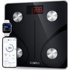 RENPHO Scale for Body Weight 500lbs, Extra-High Capacity Smart Bathroom Scale with Ultra Wide Platform 12 x 12 inches, Body Fat Scale with Large LED Display, Health Monitor Sync App, Elis 1