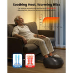 Renpho Shiatsu Foot Massager Machine with Heat Air Compression and Deep Kneading Electric Massager for Tired Feet with Remote Control Black - Damaged Box