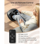 Renpho Shiatsu Foot Massager Machine with Heat Air Compression and Deep Kneading Electric Massager for Tired Feet with Remote Control Black - Damaged Box