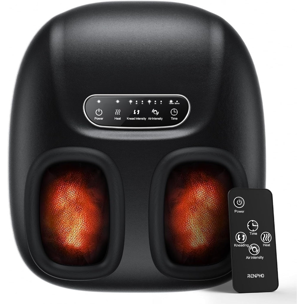 Portable Foot Massager Heat Shiatsu 3D Kneading Compression Electric Feet Massager Remote Fits Up To UK Damaged Box
