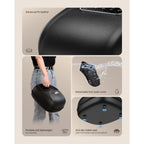 Renpho Portable Foot Massager With Heat Shiatsu 3D Kneading And Compression Electric Feet Massager With Remote Fits Up To UK Men Size 10 - Damaged Box