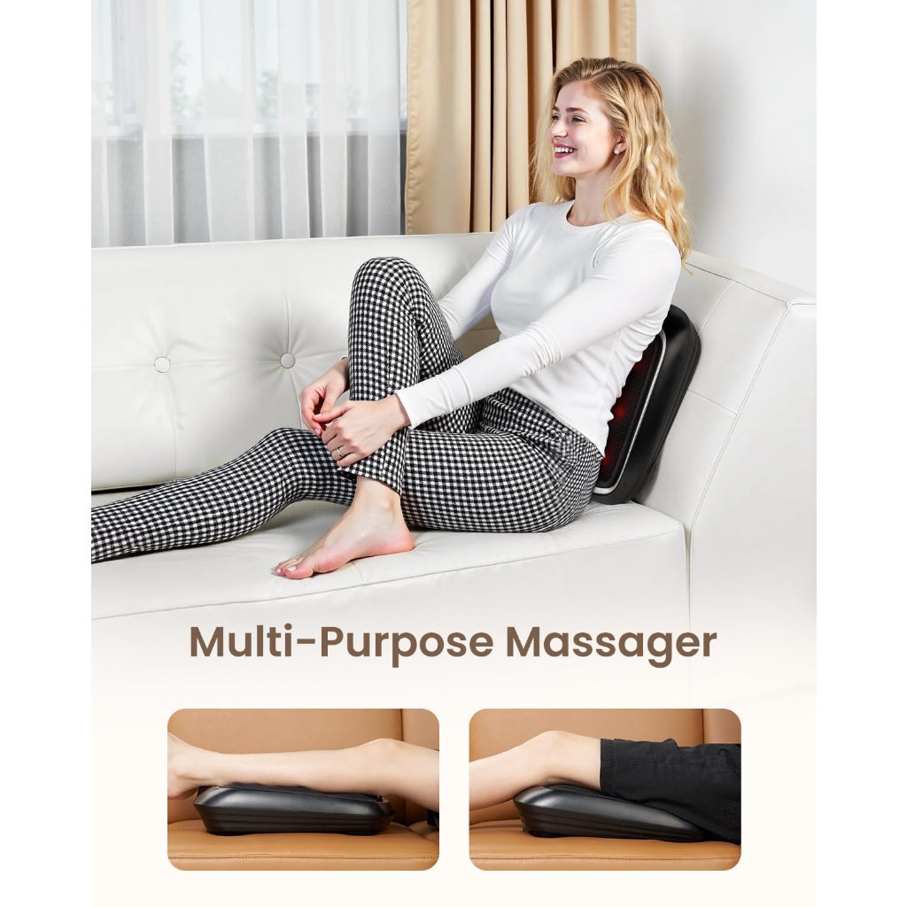 Renpho Foot Massager with Heat and Deep Kneading Shiatsu Massage Machine 2-in-1 Feet and Back Massager with Removable Cover Electric - Very Good