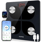 Renpho Smart Scales for Body Weight and Fat 8-Electrode Full Body Composition Analyzer MorphoScan Base High Accuracy Weighing Scale Large