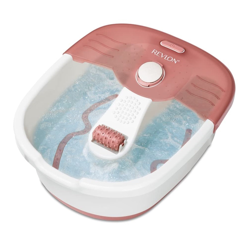 Pediprep Spa Foot Bath Pedicure Set RVFB7021P Pumice Stone Accunode Massage Basin Pink Damaged Box