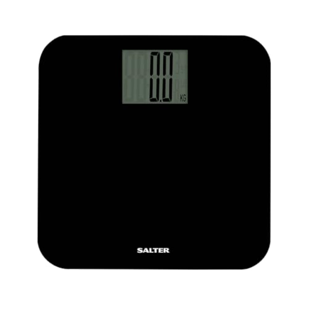 Salter 9049 BK3R Max Digital Bathroom Scale High Capacity 250kg Body Weight Weighing Scales with Supersize LCD Display and Carpet Feet Black - Like New