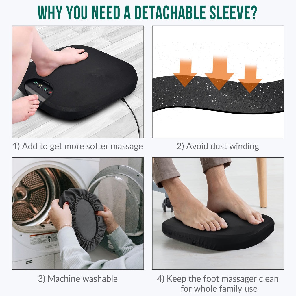 Snailax Foot Massager with Heat Shiatsu Deep Kneading Machine for Plantar Fasciitis Relief and Circulation Electric Foot Massage Device - Damaged Box