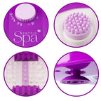 Sensio Spa Heated Foot Spa Massager with Bubbles Red Light and Massage Rollers - Foot Bath with 9 Piece Pedicure Set for Home Foot Care