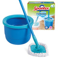 Spontex Full Action Corner System Spin Mop and Bucket Set Microfibre Floor Cleaner for Wood Laminate and Tile 360 Degree Wringing System - Very Good