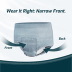 Sunkiss Incontinence Pants for Men XLarge Grey 128 Pack Disposable Adult Pull Up Underwear Maximum Absorbency Protective Briefs 4 x 32 Count